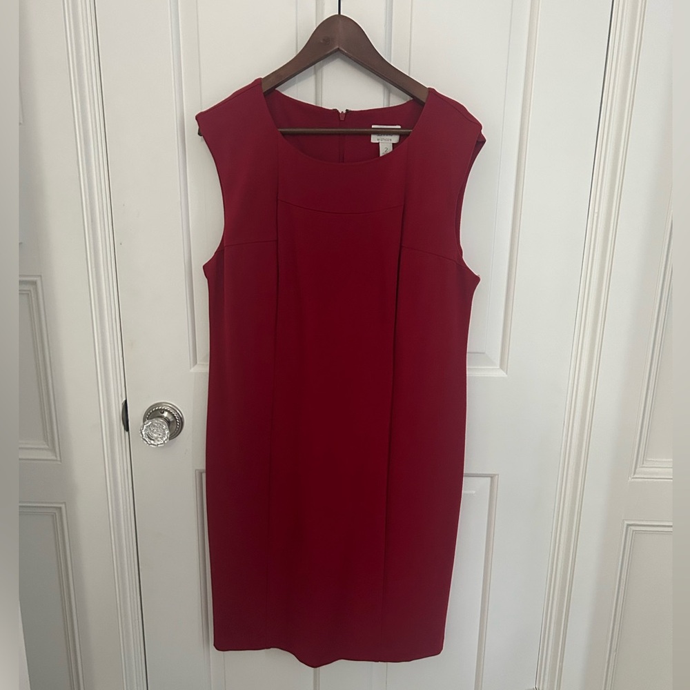 Chico's Bold Red Sleeveless Mini Dress
